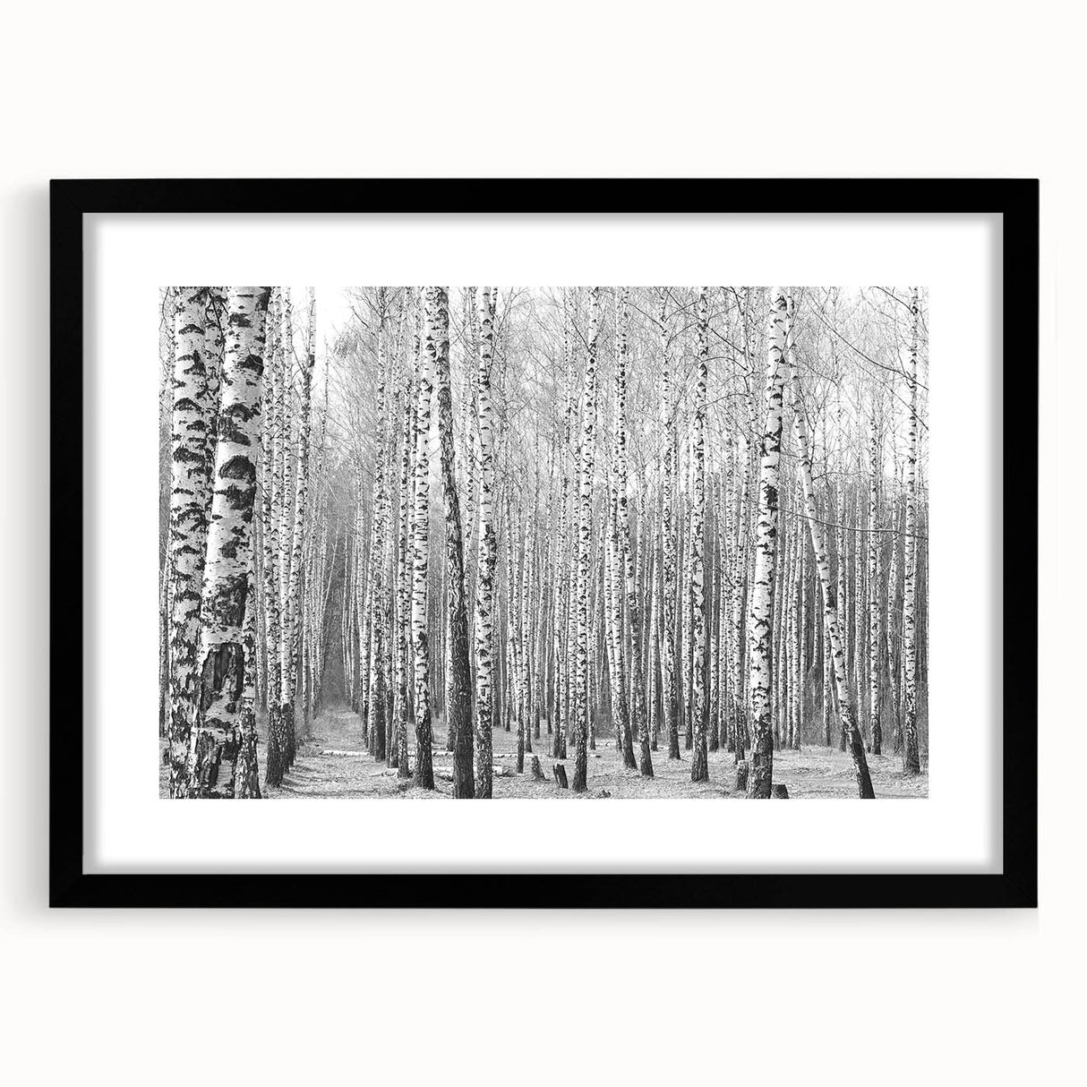 Abstract art print of Aspen scenery in vibrant colors on textured canvas, framed in black, ideal for living room decor.