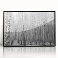 Large abstract wall art depicting Colorado Aspen scenery in muted earth tones on a framed acrylic.