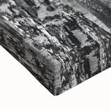 Black and white landscape art painting of Aspen trees on stretched canvas, suitable for bedroom decor.