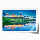 Extra large rolled print of Boulder, Colorado scenery with vibrant green and blue tones, ideal for art wall dining room.