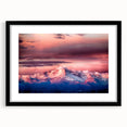 Colorful art print of Pikes Peak with abstract textures in vibrant hues on a large framed canvas.