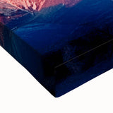 Black and white landscape art painting of Pikes Peak, Colorado on stretched canvas, suitable for bedroom wall decor.