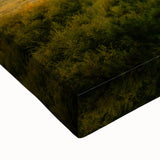 Black and white landscape art painting of Telluride, Colorado on stretched canvas, suited for bedroom wall art.