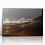 Large abstract wall art depicting Daytona scenery in muted earth tones on a framed acrylic.