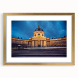 Extra large abstract art print depicting textured Delaware scenery in muted earth tones, framed in gold.