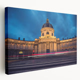 Delaware landscape on large stretched canvas featuring muted green and blue tones, suitable for kitchen wall art.