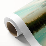 Art Deco style poster of the Everglades with pastel shades on rolled canvas, ideal for nursery wall art.