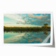 Extra large rolled print of the Everglades with lush greenery and water, ideal for dining room wall art.