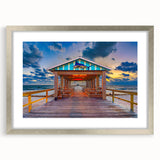 Textured abstract art print of Fort Lauderdale in muted blue and green tones on a framed canvas, suited for bedroom decor.