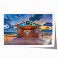 Extra large rolled print of Fort Lauderdale scenery in pastel shades, suitable for art wall dining room.