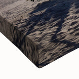 Black and white landscape art painting of Palm Beach on stretched canvas, ideal for bedroom wall art.