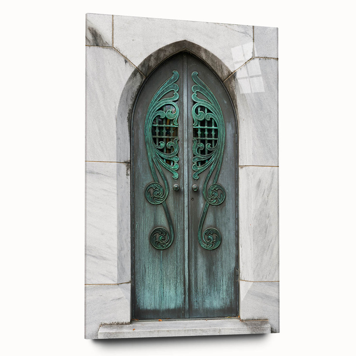 Large abstract wall art of Savannah scenery in muted earth tones on acrylic glass, suitable for bedroom or dining room decor.
