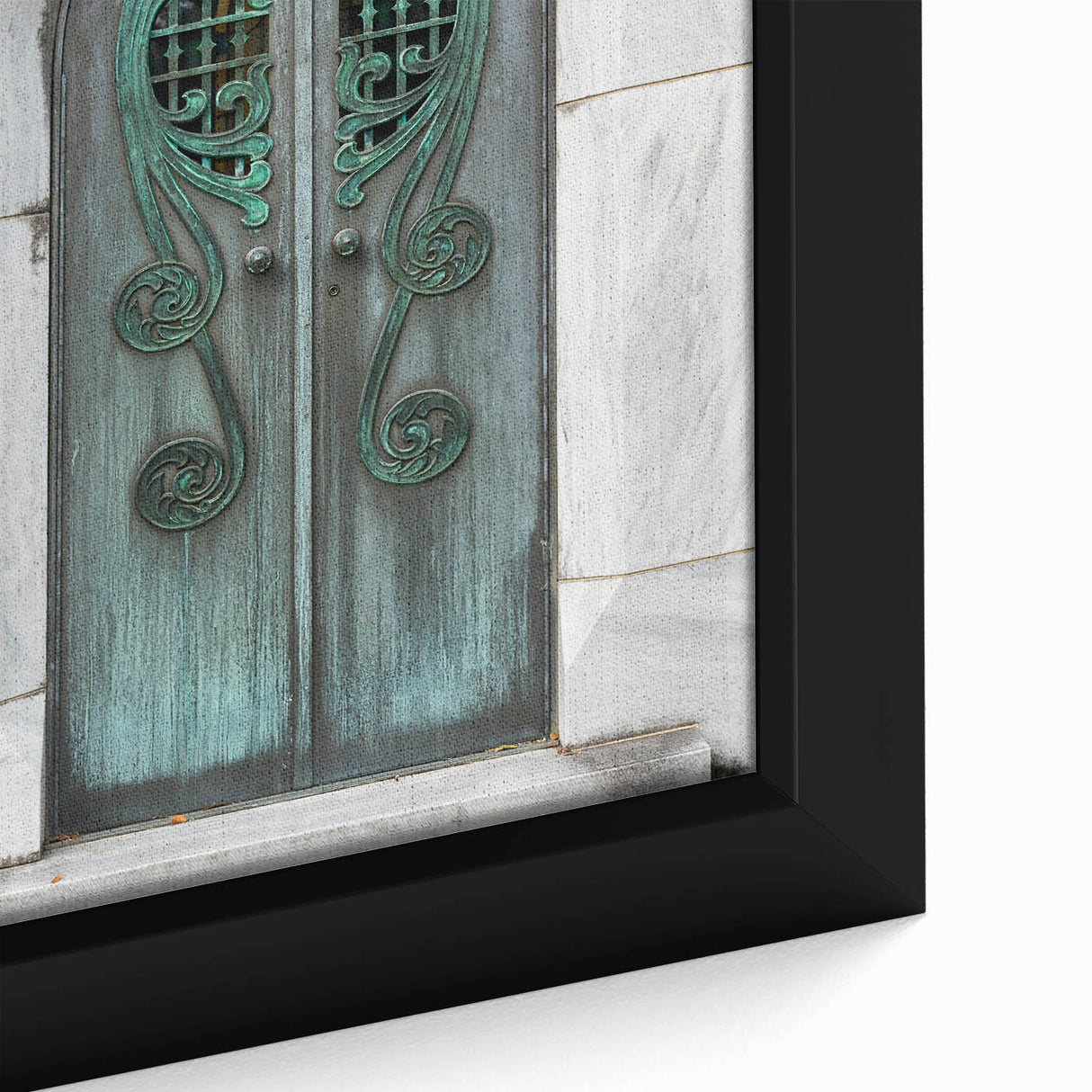 Black wall art of Savannah, Georgia's scenery in textured, colorful strokes on extra large framed canvas.