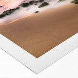 Art deco poster featuring a vibrant Kauai landscape on rolled canvas, ideal for dining room wall art.