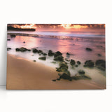 Black and white large art print of Kauai scenery on stretched canvas, ideal for kitchen wall art or bedroom ambiance.