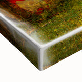 Black and white landscape art painting of Maui on stretched canvas, ideal for bedroom wall art.