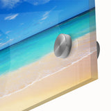 Large abstract depiction of Oahu's landscape in muted earth tones on acrylic glass, suitable for dining room art.