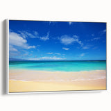 Vintage poster art of Oahu, Hawaii, featuring vibrant colors on extra large framed canvas, ideal for living room decor.