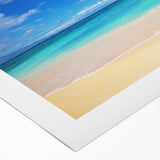 Art deco poster featuring a panoramic Oahu, Hawaii scenery in pastel shades on rolled canvas, suitable for dining room decor.