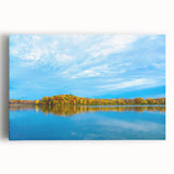Black and white stretched canvas of Indiana scenery, ideal for kitchen wall art.