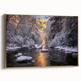 Framed canvas wall art featuring a vintage-style Kentucky landscape in muted gold and black tones, ideal for bedroom decor.