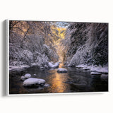 Vintage poster art of Kentucky scenery on a framed canvas, featuring colorful art in extra large size.