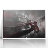 Art deco poster of New Orleans scenery in black and white tones on framed acrylic, suitable for modern art wall decor.