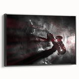 Black and white framed canvas of a vintage New Orleans landscape, ideal for bedroom wall art.