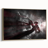 Framed canvas of a vintage-style New Orleans landscape in muted gold and black tones, ideal for bedroom wall art.