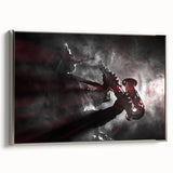 Framed canvas of a vintage-style New Orleans landscape painting in colorful tones, ideal for enhancing living room decor.