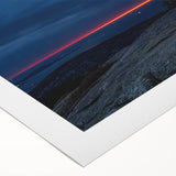 Art deco poster of Acadia featuring soft pastel shades on rolled canvas, suitable for dining room wall art.