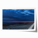 Rolled print of Acadia National Park with vibrant green and blue tones, ideal for art wall dining room.