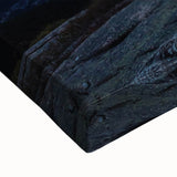 Black and white landscape art painting of Acadia, Maine on stretched canvas, ideal for bedroom wall art.