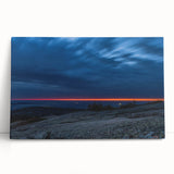 Black and white photo of Acadia National Park on stretched canvas, ideal for kitchen wall art.