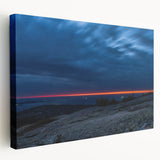 Acadia National Park landscape on stretched canvas, featuring muted earth tones, ideal for kitchen wall art.
