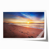 Rolled print of a Maine landscape with soft pastel shades, ideal for art wall dining room.