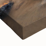 Black and white landscape art painting of Michigan's Upper Peninsula on stretched canvas, suitable for bedroom wall art.