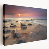 Autumn forest scene in Michigan's Upper Peninsula on a large stretched canvas, ideal for kitchen wall art.