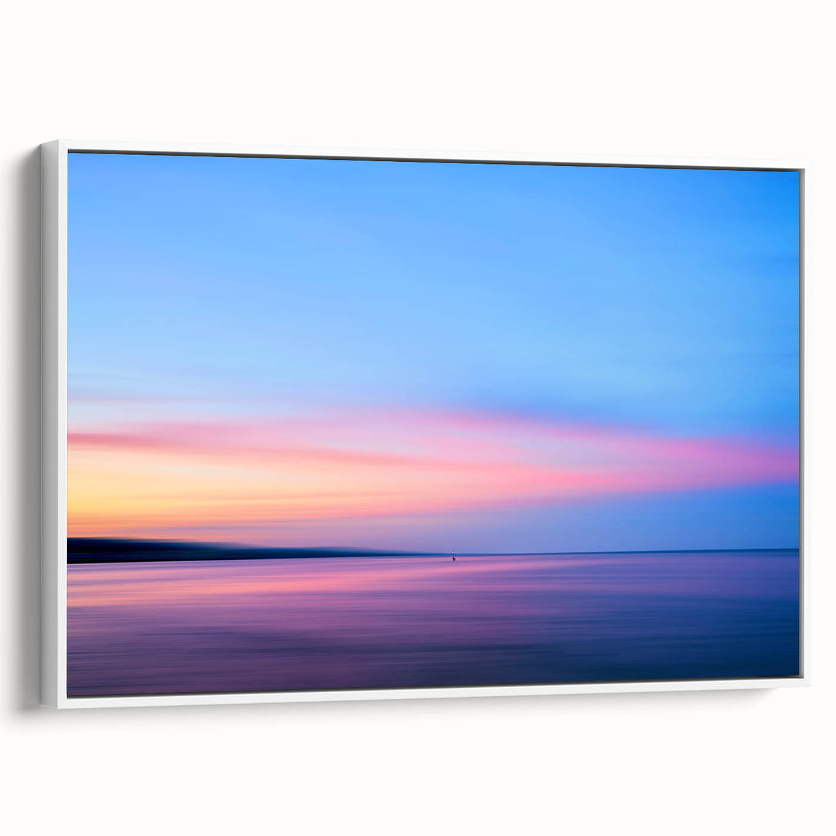 Vintage poster art of Minnesota scenery on framed canvas, featuring colorful art in extra large size.