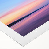 Art deco poster featuring the Minnesota skyline in muted gray and blue tones on rolled canvas.