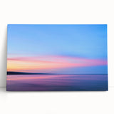 Black and white photograph of a Minnesota lake scene on large stretched canvas, ideal for kitchen wall art.
