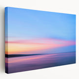 Winter scene in Minnesota on large stretched canvas, featuring muted blue and white tones, ideal for kitchen wall art.