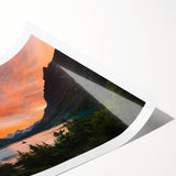 Extra large rolled print featuring line art flowers in muted earth tones, ideal for large living room wall decor.