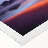 Art deco poster of Montana scenery in muted earth tones on rolled canvas, suitable for dining room decor.