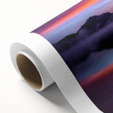 Art deco poster of Montana scenery in soft pastel shades, rolled canvas, ideal for nursery wall art.