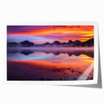 Extra large rolled print of Montana scenery with vibrant floral elements.