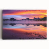 Black and white photograph of Montana scenery on large stretched canvas, suitable for kitchen wall art.
