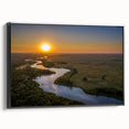 Black and white landscape art painting of Nebraska on framed canvas, suitable for bedroom wall decor.