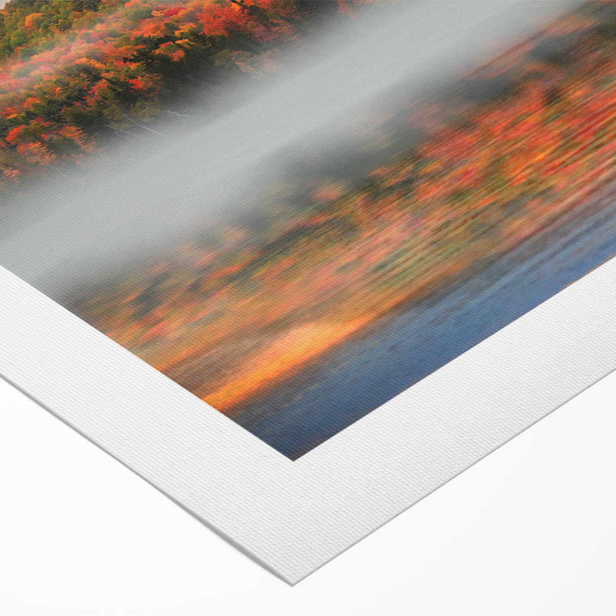 Art deco poster of New Hampshire scenery in muted earth tones on rolled canvas, suitable for dining room wall art.