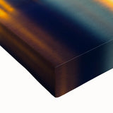 Black and white landscape art painting of New Jersey scenery on stretched canvas, ideal for bedroom wall art.